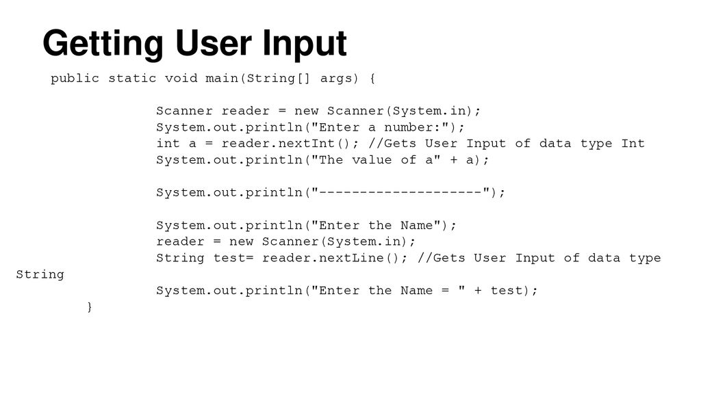 Java Language Basics. - ppt download